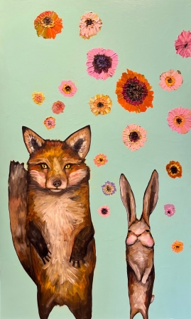 Fox and Hare by artist Eli Halpin